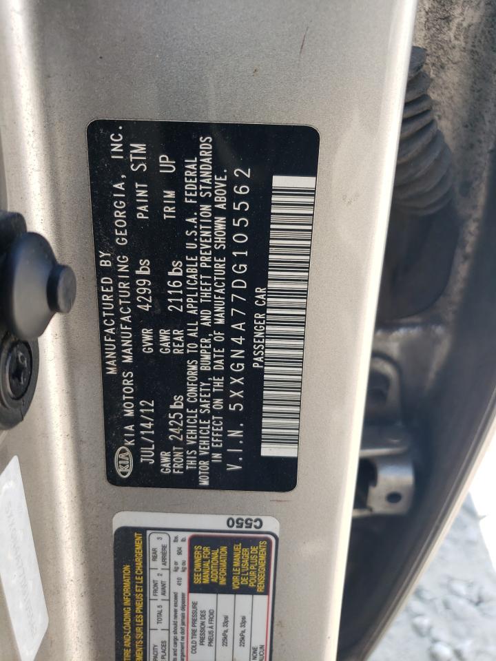 2013 Kia Optima Ex VIN: 5XXGN4A77DG105562 Lot: 66789824