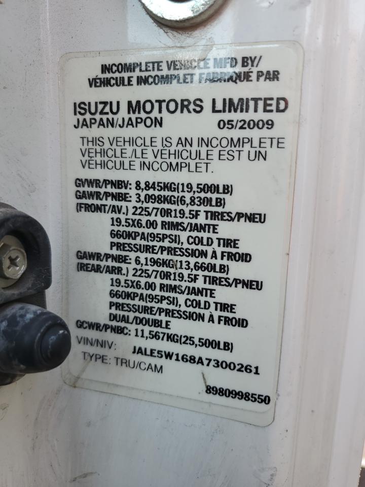 2010 Isuzu Nrr VIN: JALE5W168A7300261 Lot: 65546984