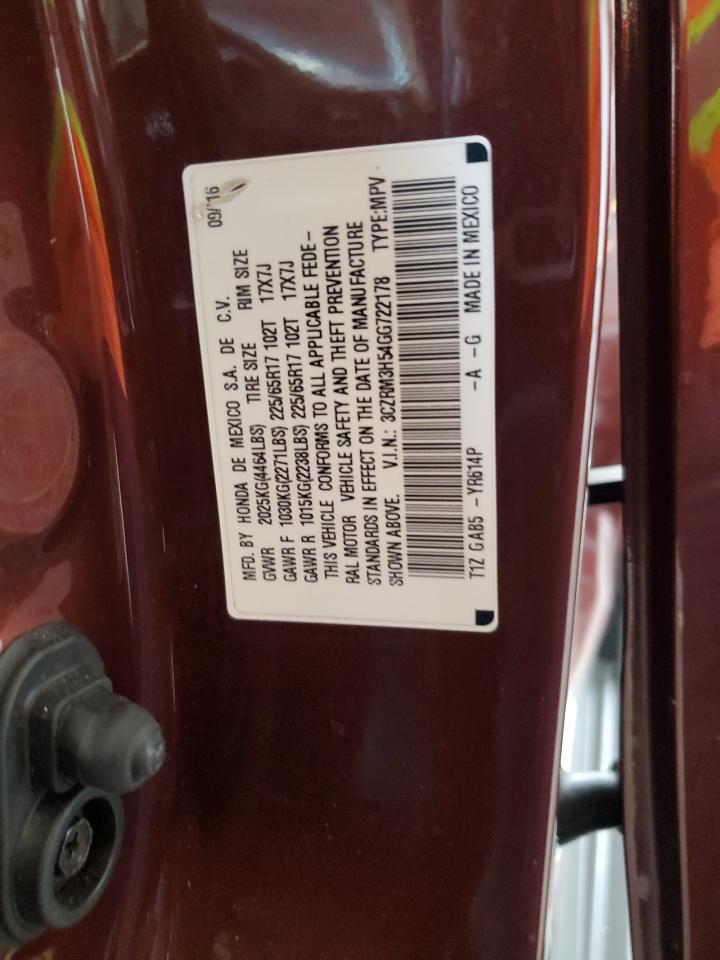 2016 Honda Cr-V Ex VIN: 3CZRM3H54GG722178 Lot: 65729394