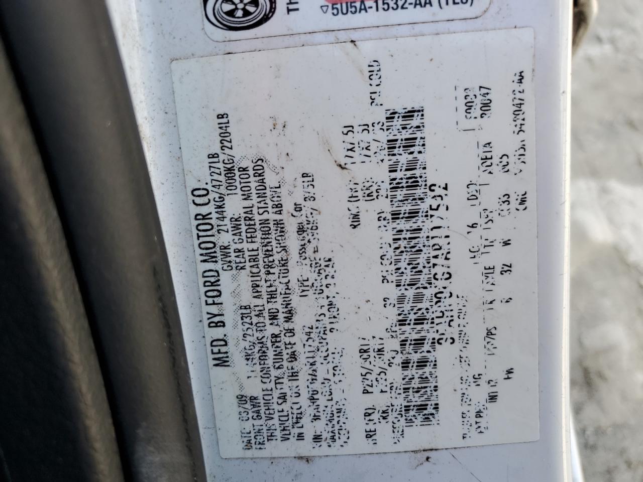 2010 Ford Fusion Sel VIN: 3FAHP0CG7AR117542 Lot: 42230525