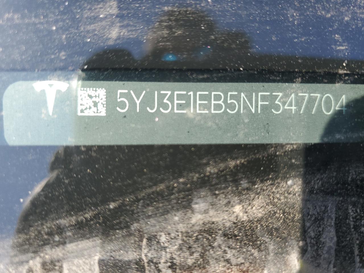 5YJ3E1EB5NF347704 2022 Tesla Model 3