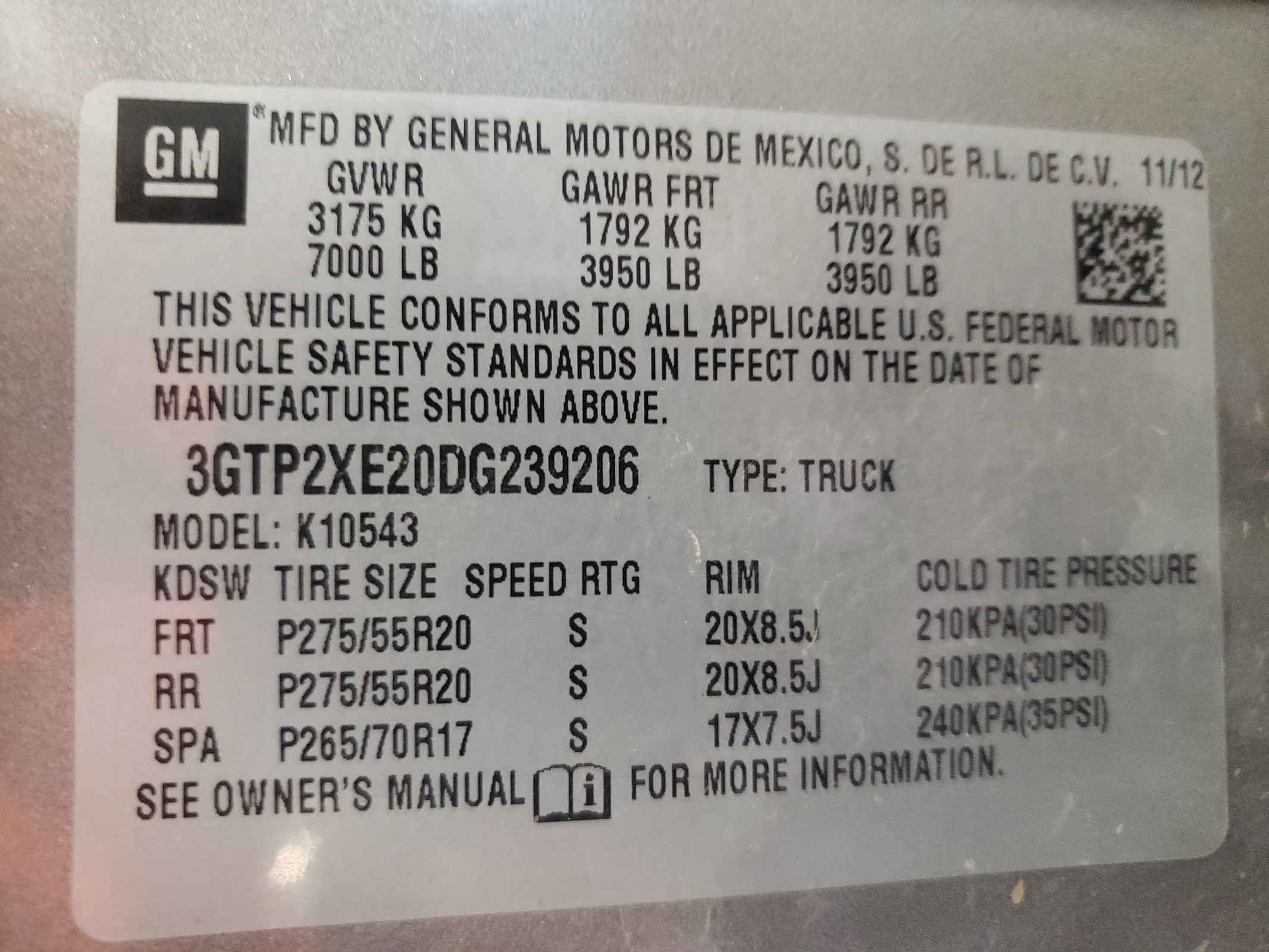 3GTP2XE20DG239206 2013 GMC Sierra K1500 Denali