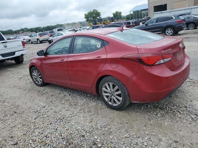  HYUNDAI ELANTRA 2015 Czerwony