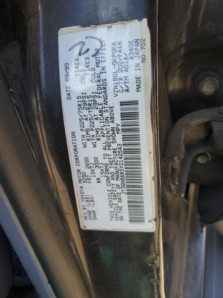 JT3GN86R5Y0142543 2000 Toyota 4Runner Sr5