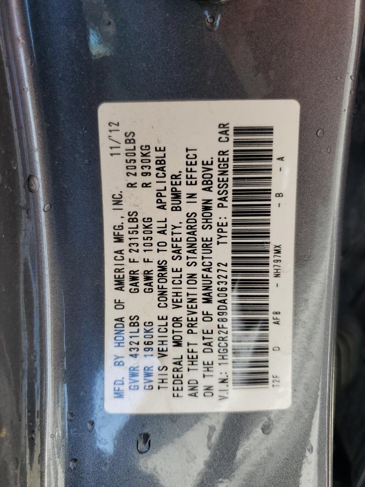 1HGCR2F89DA063272 2013 Honda Accord Exl