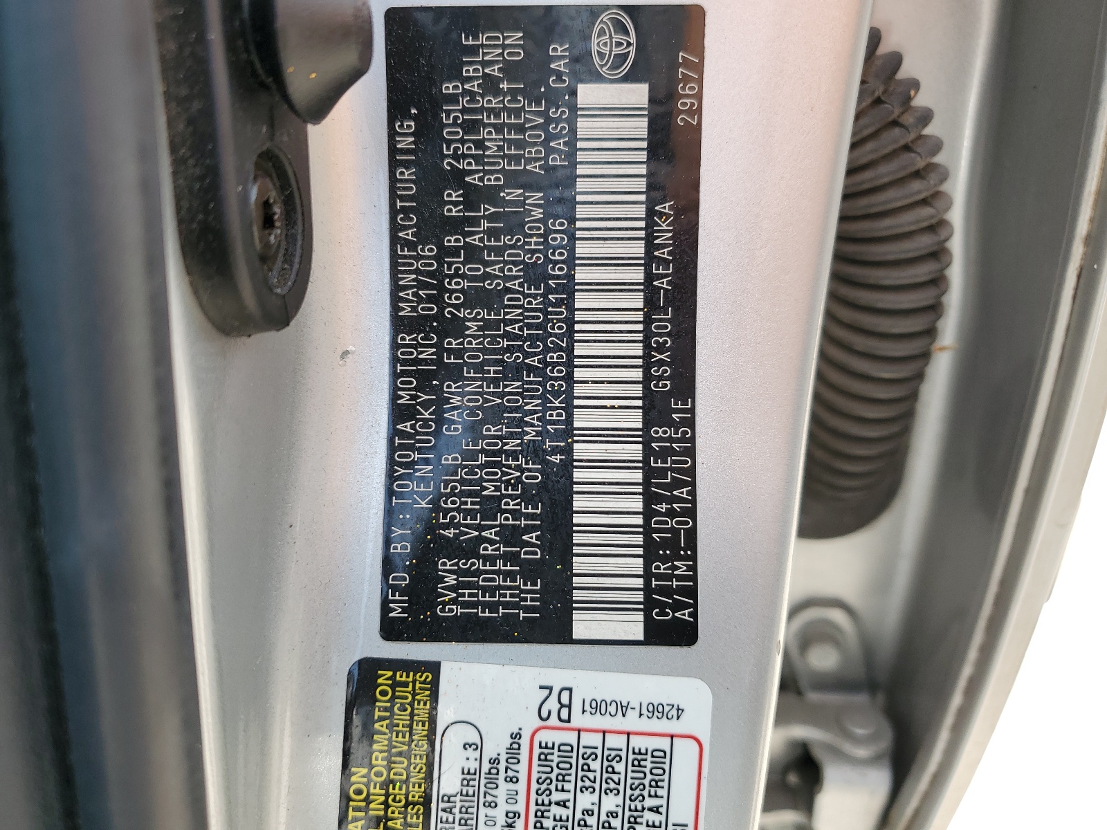 4T1BK36B26U116696 2006 Toyota Avalon Xl