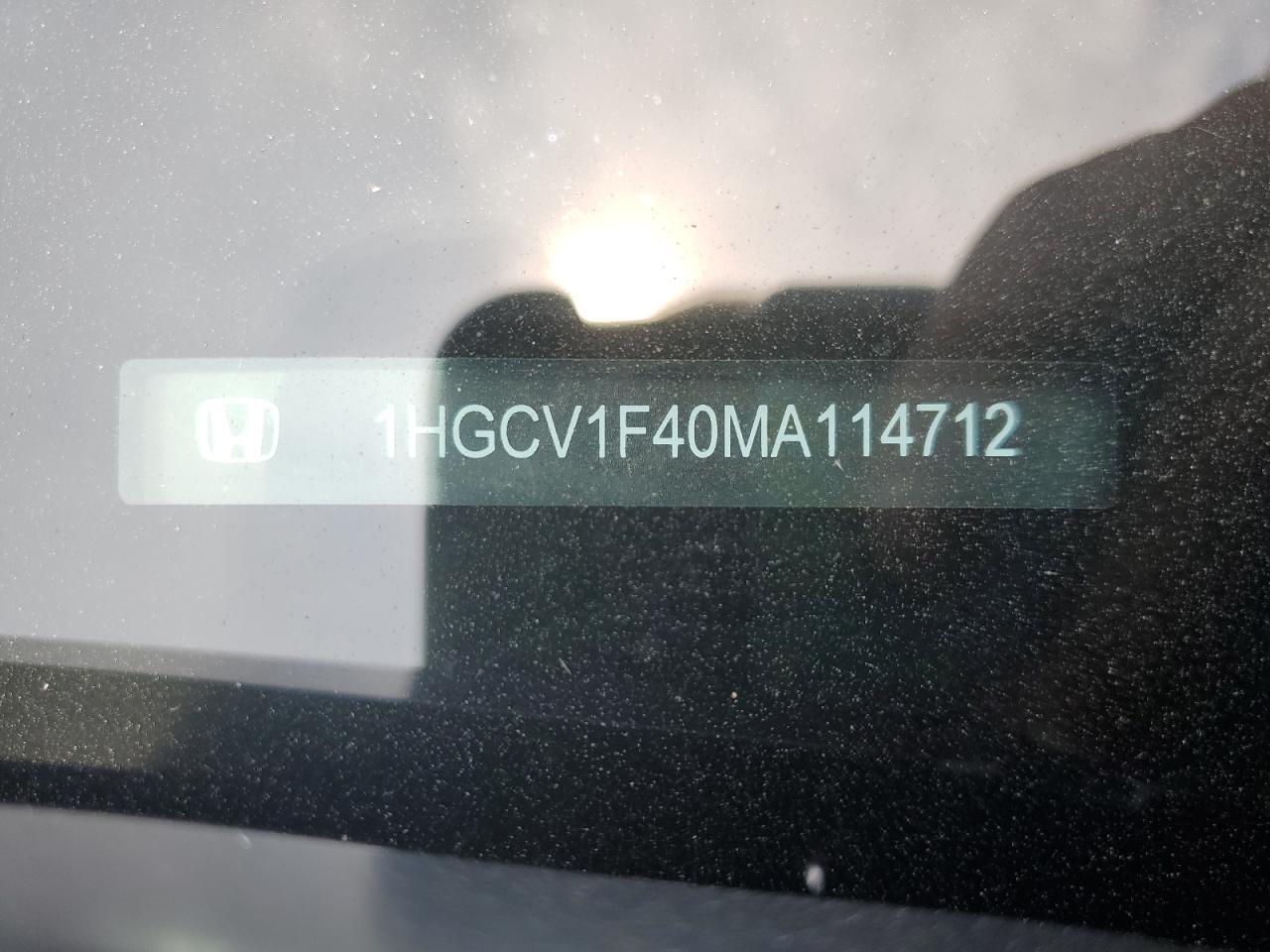 2021 Honda Accord Sport Se VIN: 1HGCV1F40MA114712 Lot: 65915914