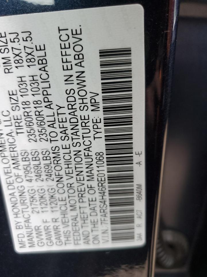 2024 Honda Cr-V Ex VIN: 7FARS4H46RE011068 Lot: 66925264