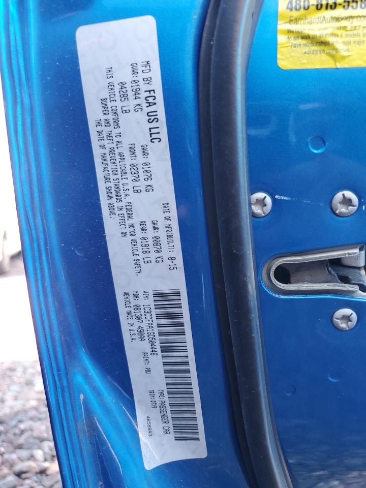 2016 Dodge Dart Se VIN: 1C3CDFAA1GD504446 Lot: 63869374