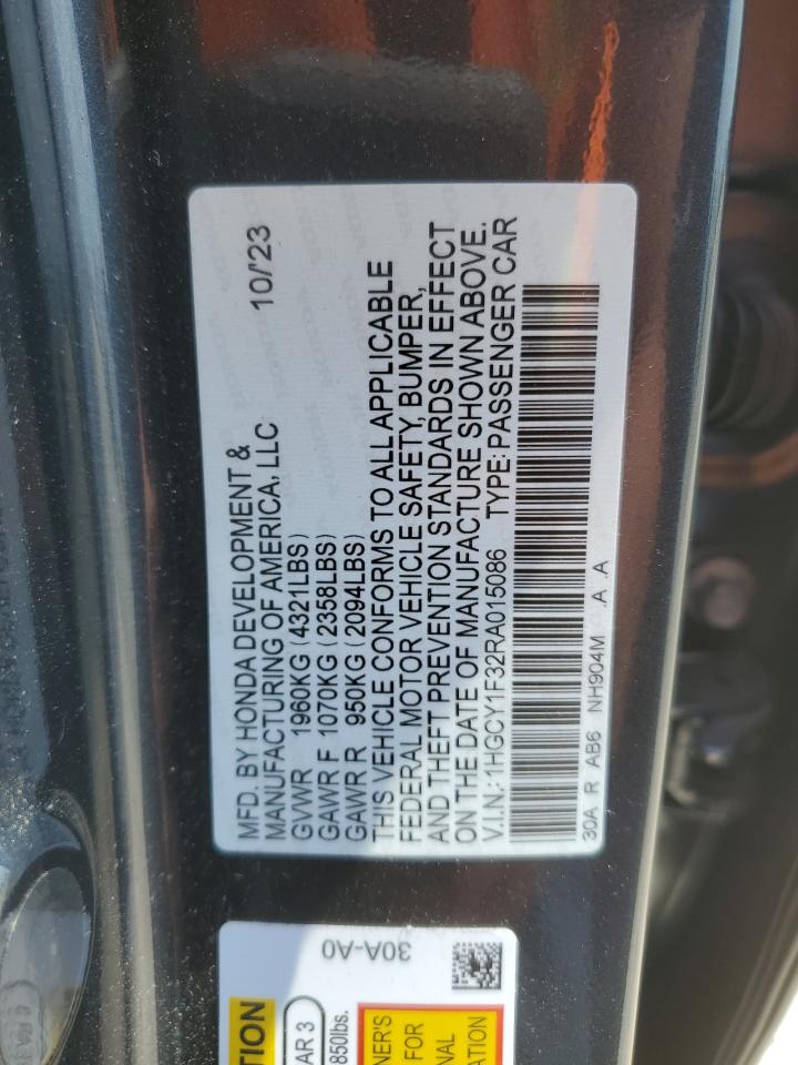 1HGCY1F32RA015086 2024 HONDA ACCORD - Image 12