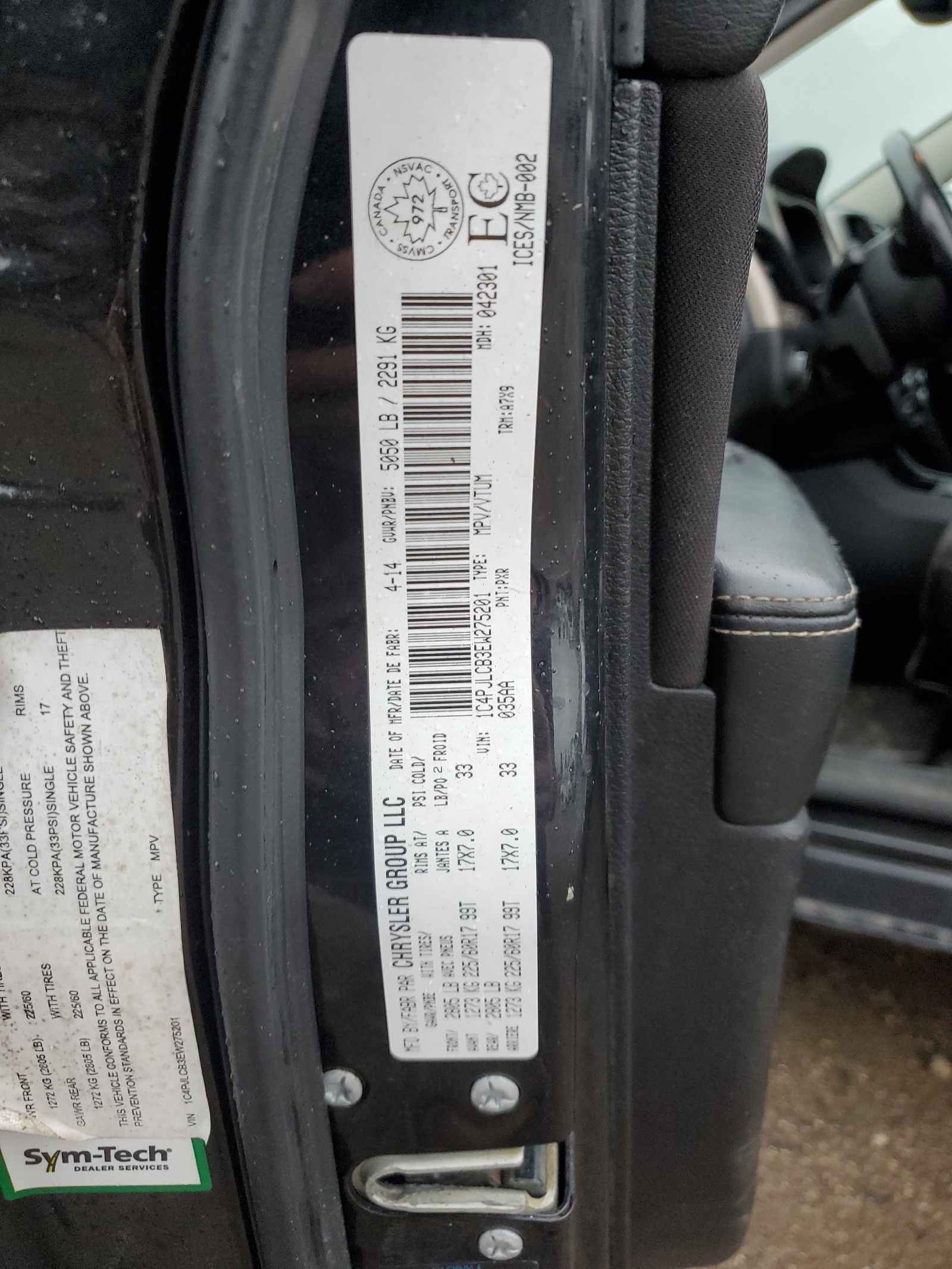 1C4PJLCB3EW275201 2014 Jeep Cherokee Latitude