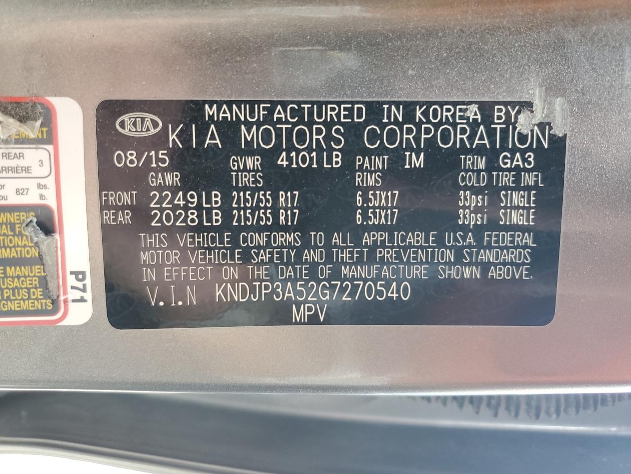 KNDJP3A52G7270540 2016 Kia Soul +