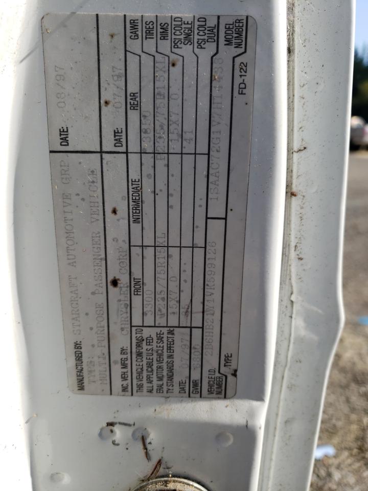 1997 Dodge Ram Van B2500 VIN: 2B6HB21Y1VK599126 Lot: 67624444