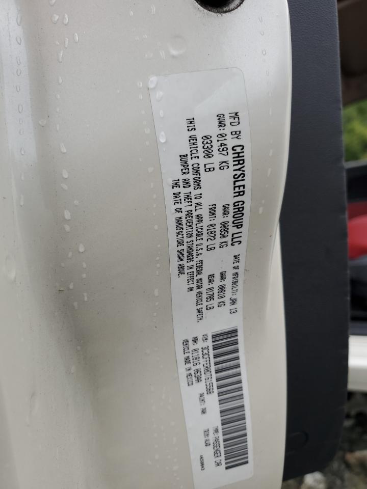 2013 Fiat 500 Lounge VIN: 3C3CFFER0DT615568 Lot: 64484734