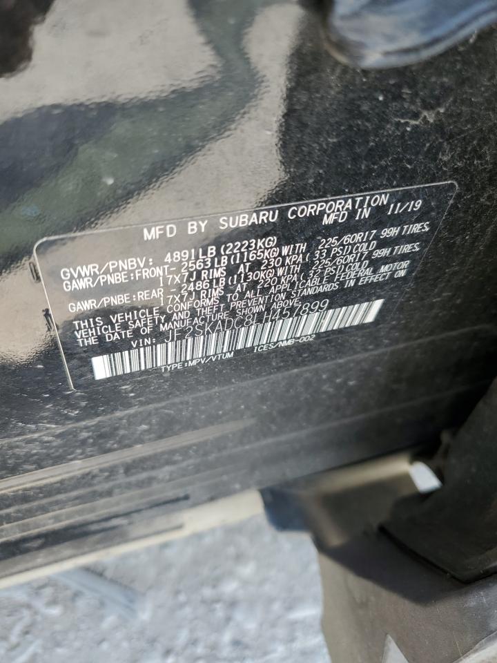 2020 Subaru Forester VIN: JF2SKADC8LH457899 Lot: 66282534
