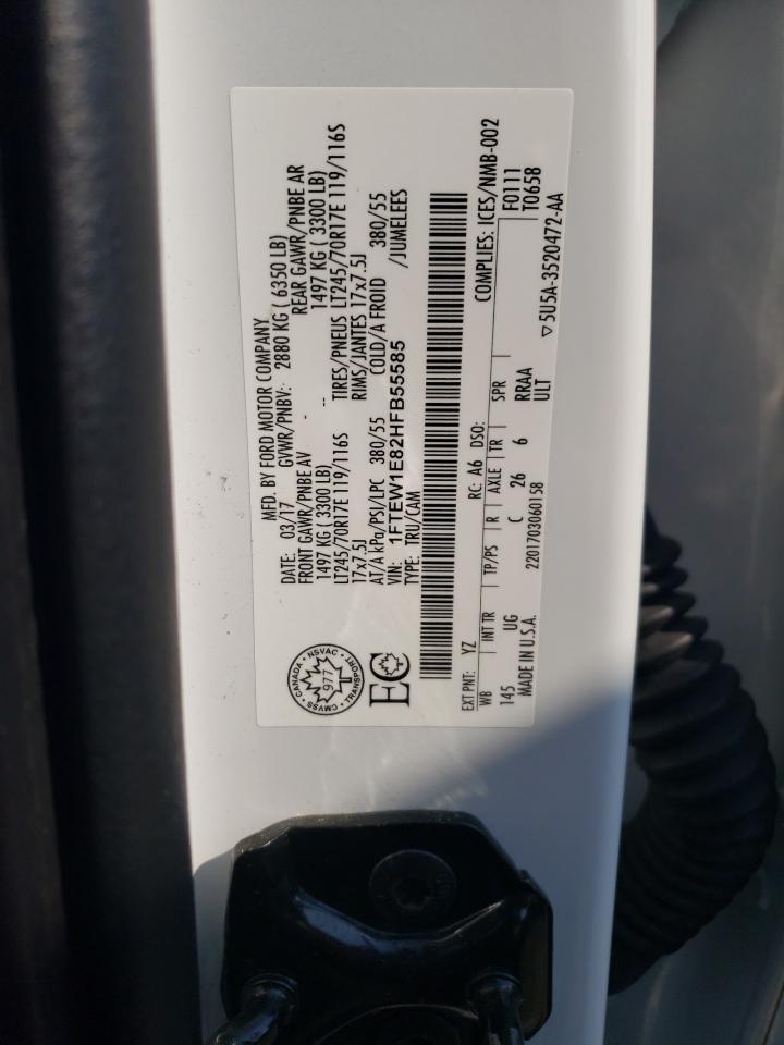 1FTEW1E82HFB55585 2017 Ford F150 Supercrew