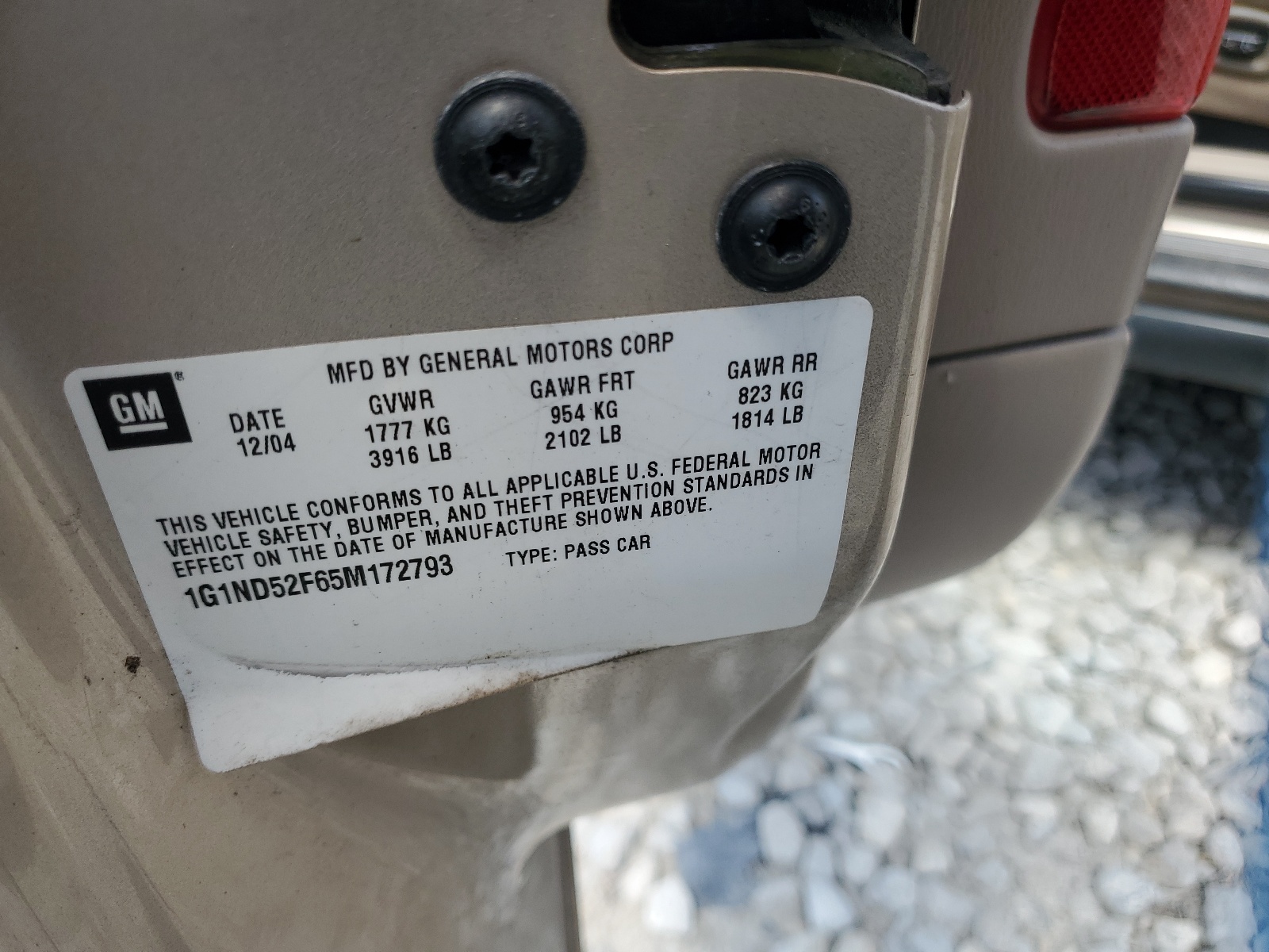 1G1ND52F65M172793 2005 Chevrolet Classic 1G1ND52F65M172793 2005 Chevrolet Classic