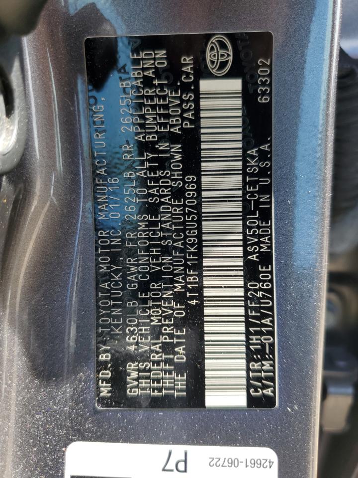 4T1BF1FK9GU570969 2016 Toyota Camry Le