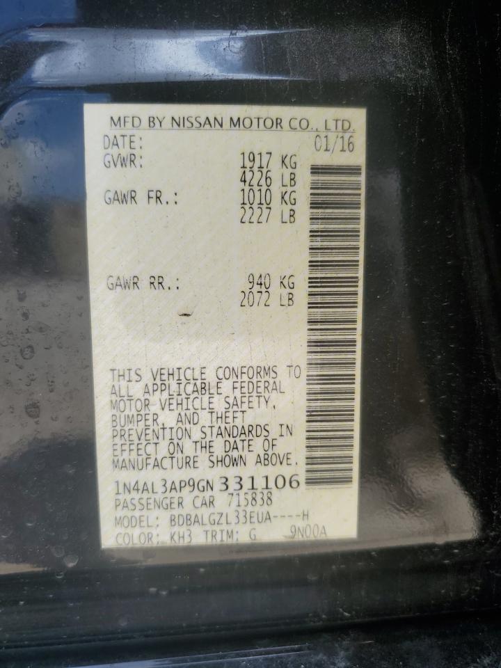 1N4AL3AP9GN331106 2016 NISSAN ALTIMA - Image 12