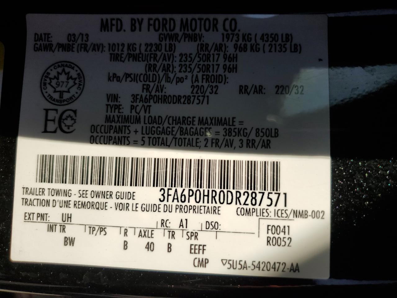 2013 Ford Fusion - Image 12