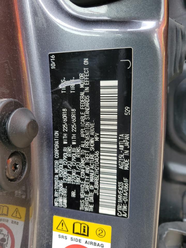 2017 Lexus Nx 200T Base VIN: JTJBARBZ1H2104046 Lot: 65672654