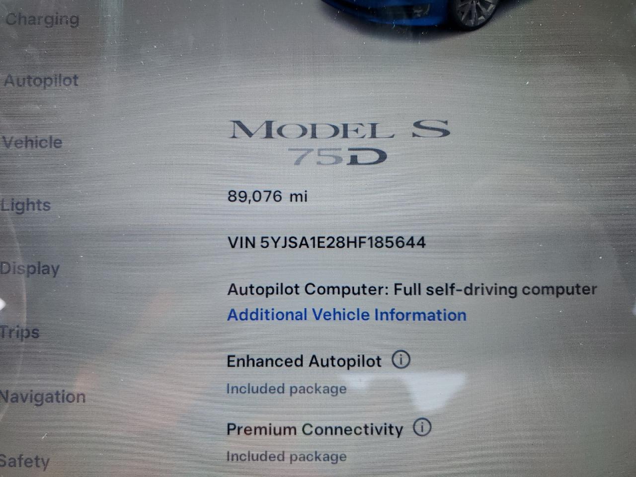 5YJSA1E28HF185644 2017 Tesla Model S