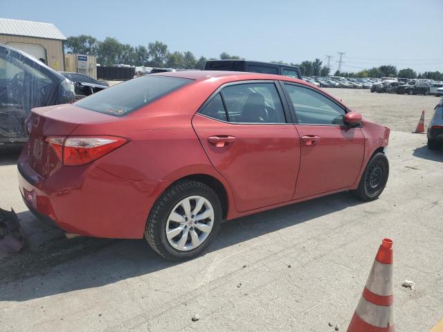  TOYOTA COROLLA 2017 Czerwony