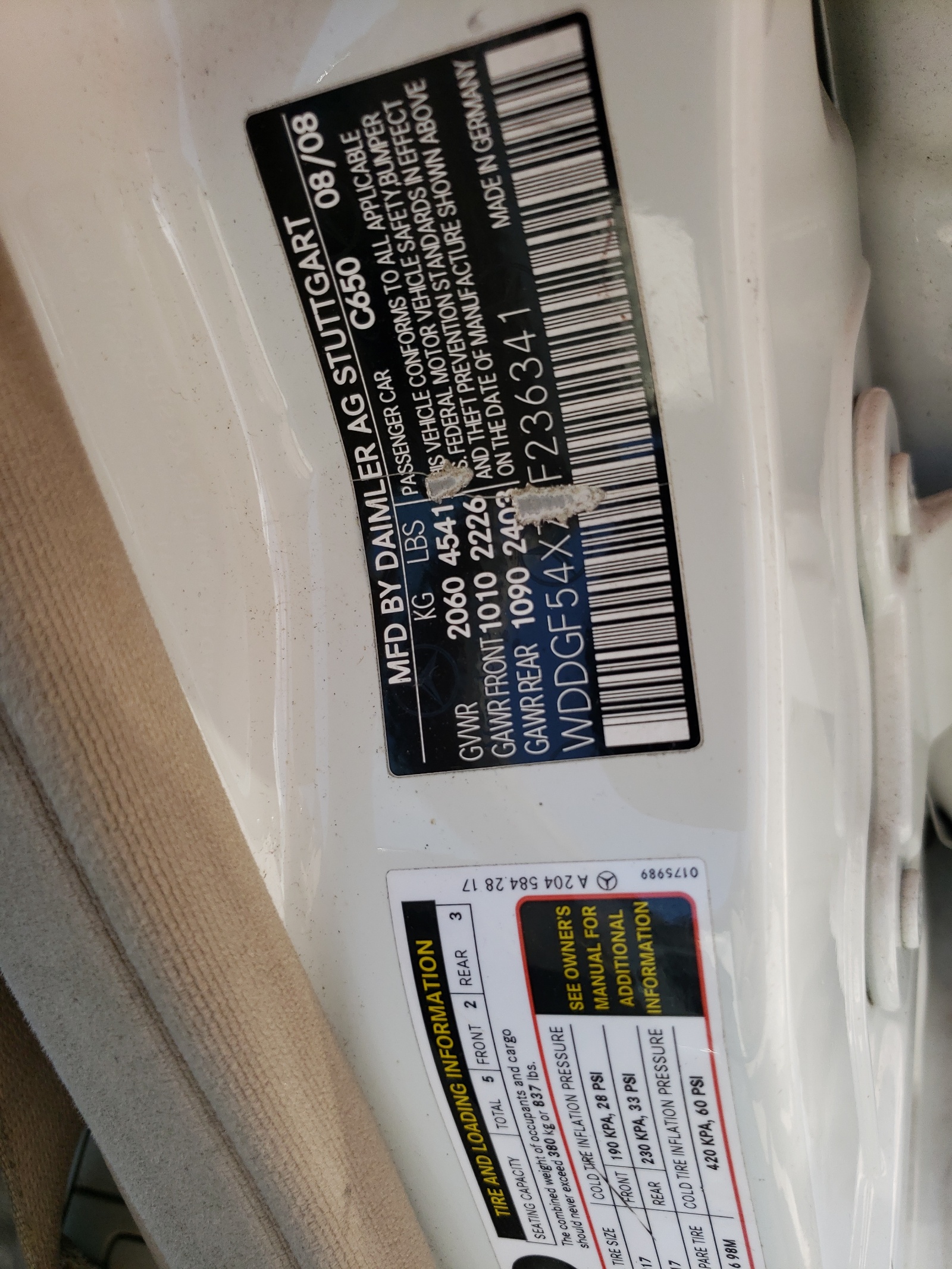 WDDGF54X79F236341 2009 Mercedes-Benz C 300