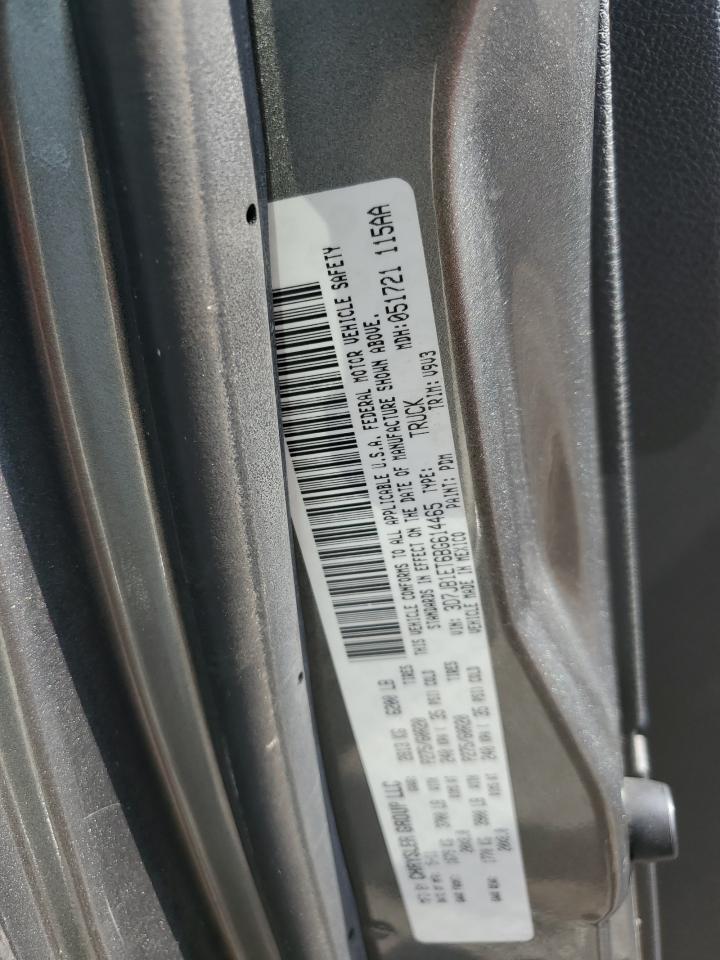 2011 Dodge Ram 1500 VIN: 3D7JB1ET6BG614465 Lot: 65517304