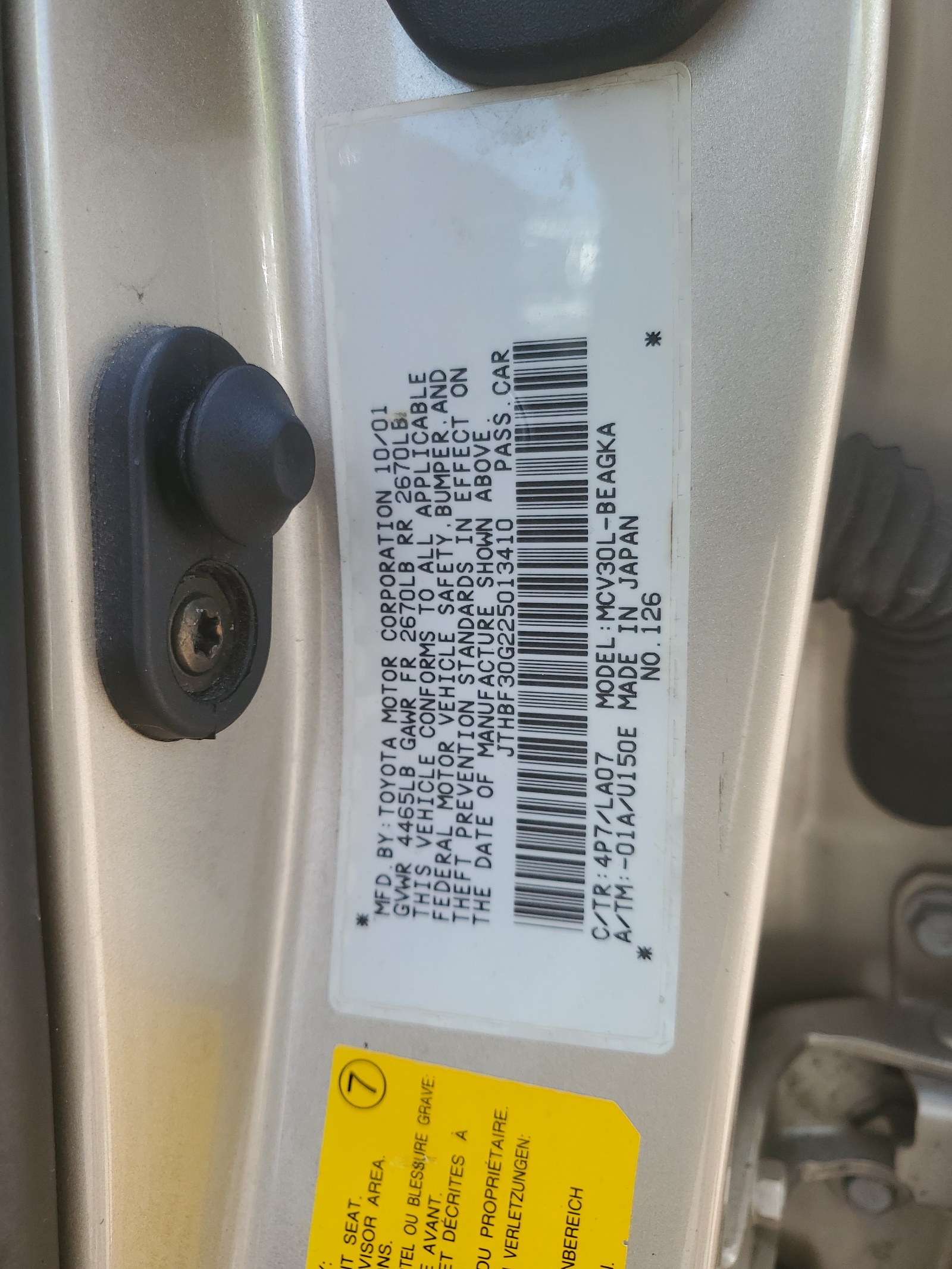 JTHBF30G225013410 2002 Lexus Es 300