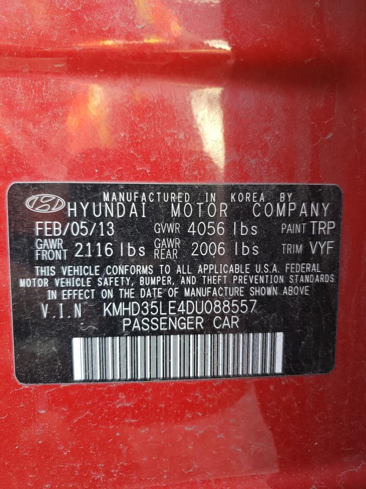 2013 Hyundai Elantra Gt VIN: KMHD35LE4DU088557 Lot: 68538704