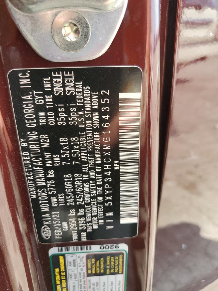 Auction sale of the 2021 KIA TELLURIDE , vin: 5XYP34HCXMG164352, lot number: 68894514