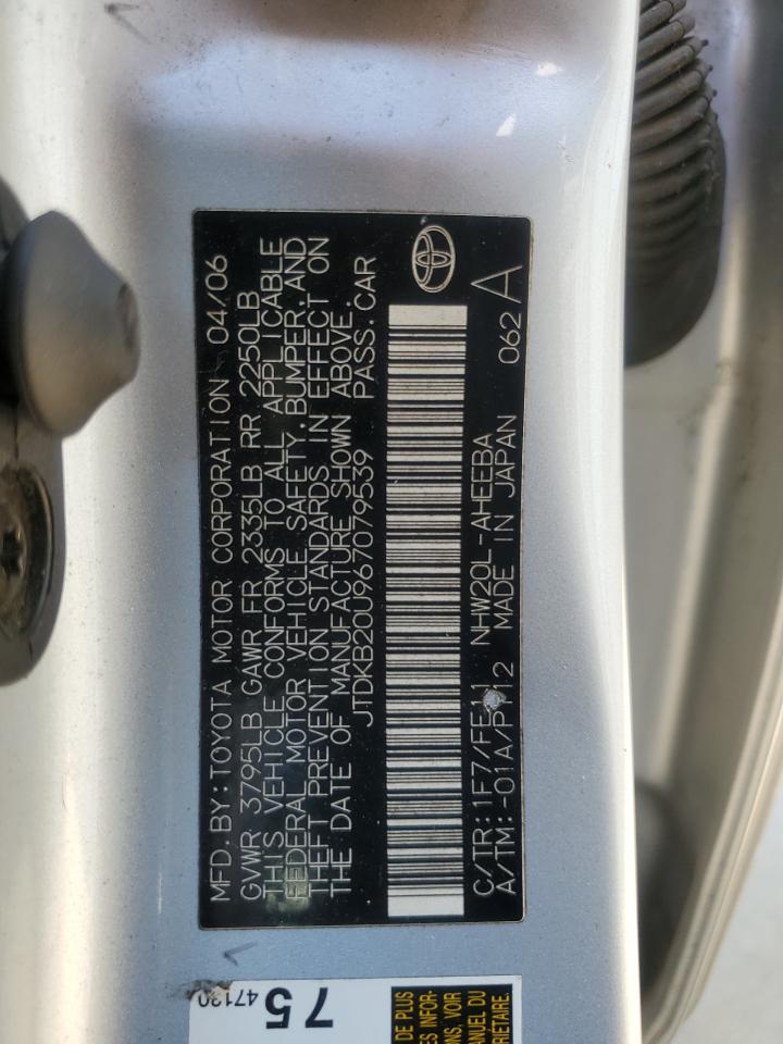 JTDKB20U967079539 2006 Toyota Prius