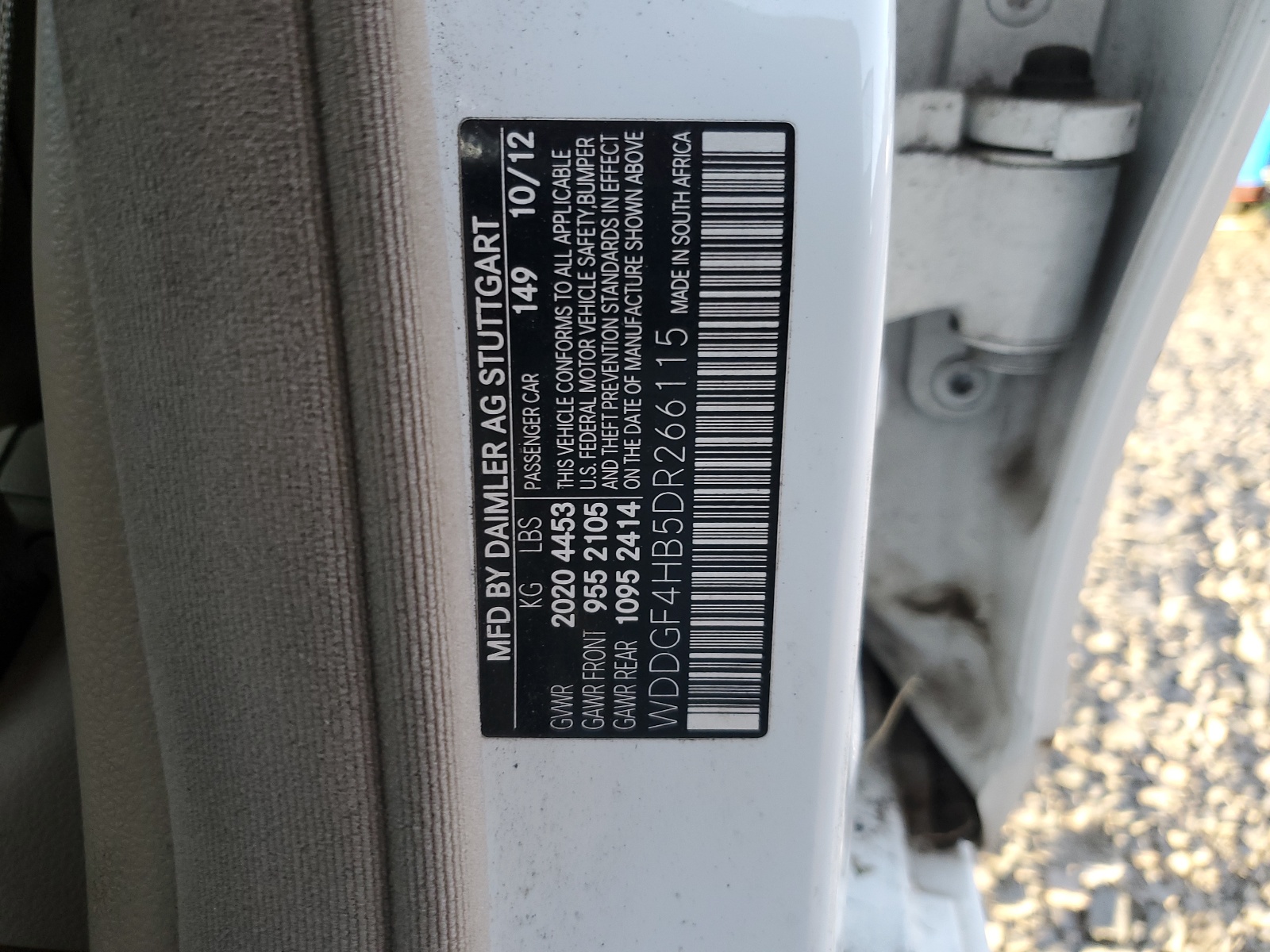 WDDGF4HB5DR266115 2013 Mercedes-Benz C 250