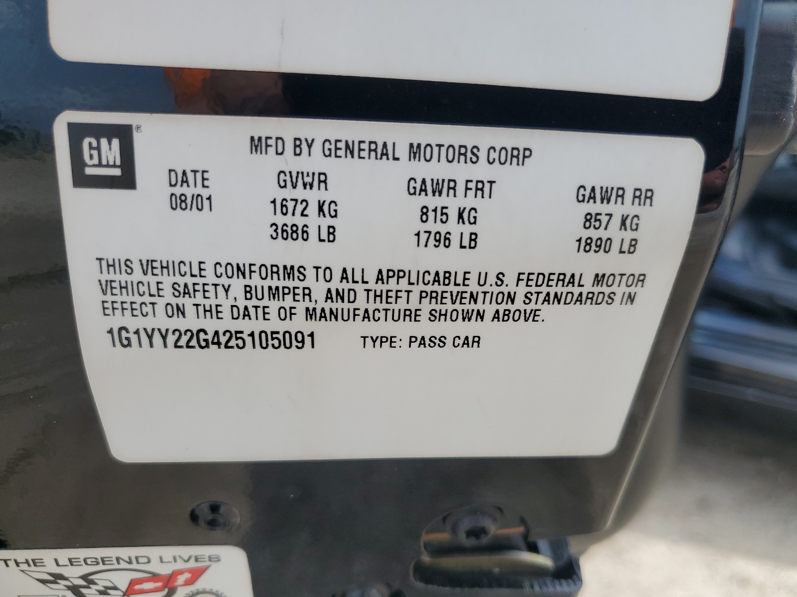 1G1YY22G425105091 2002 Chevrolet Corvette