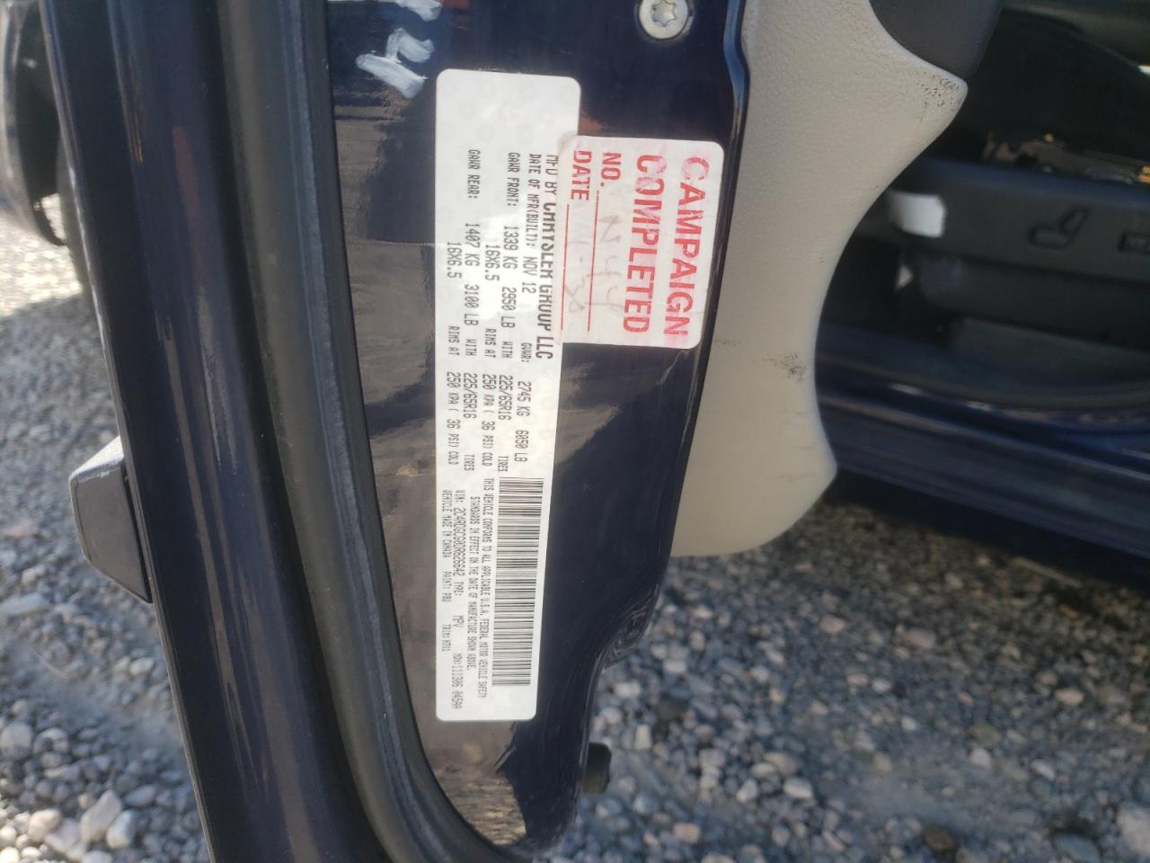 2013 Dodge Grand Caravan Sxt VIN: 2C4RDGCG0DR626642 Lot: 69770904