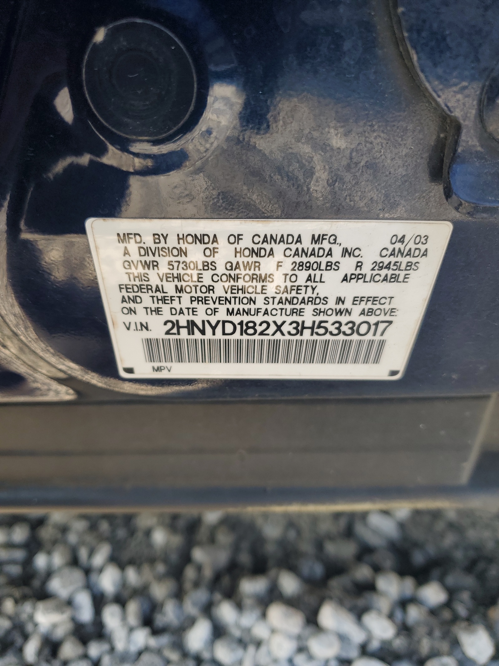 2HNYD182X3H533017 2003 Acura Mdx