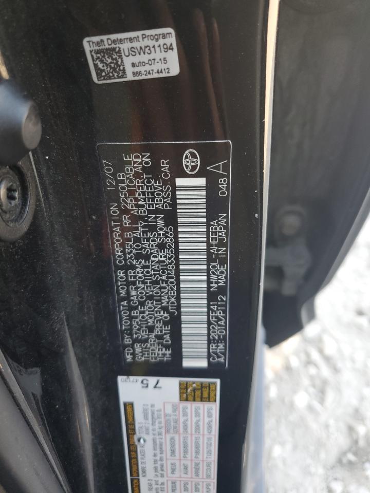 JTDKB20U483352865 2008 Toyota Prius