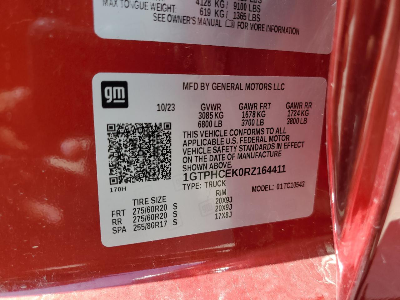 2024 GMC Sierra C1500 Elevation VIN: 1GTPHCEK0RZ164411 Lot: 66984514