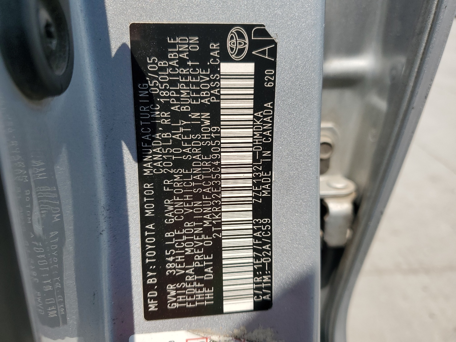 2T1KR32E35C490519 2005 Toyota Corolla Matrix Xr