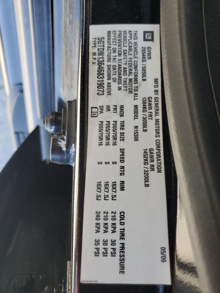 2006 Hummer H3 VIN: 5GTDN136468319073 Lot: 66046794