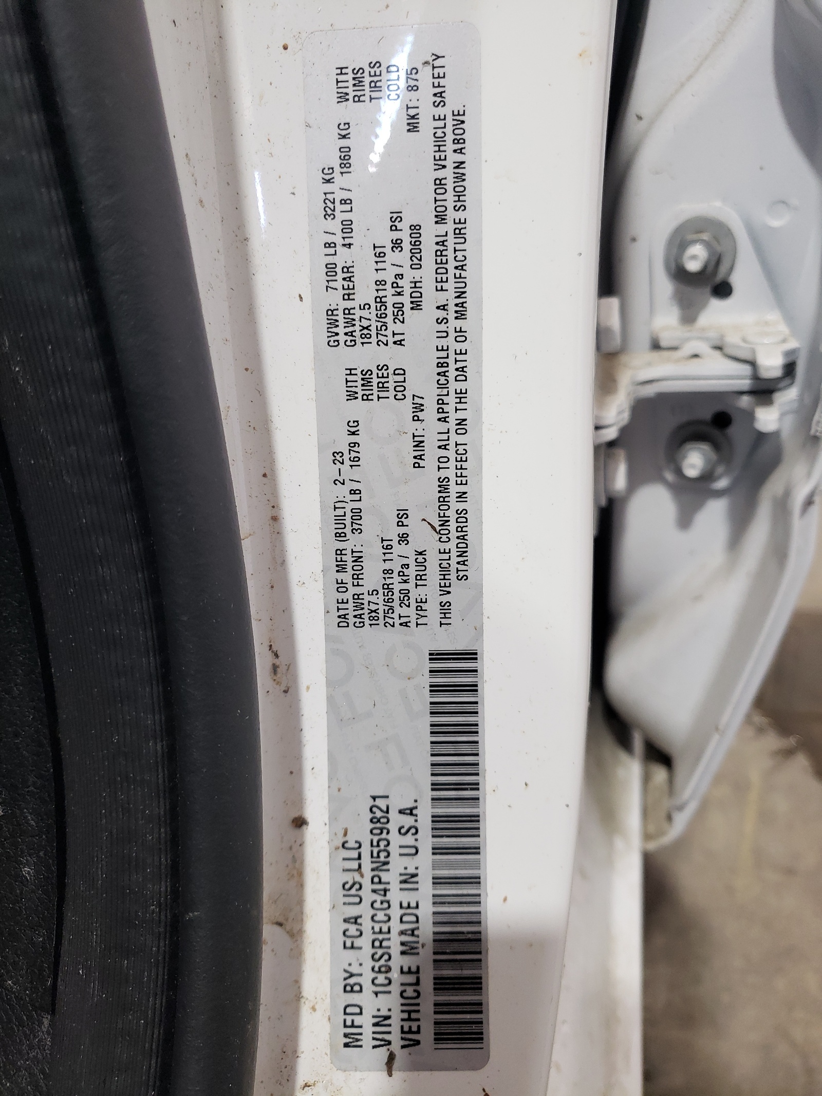 1C6SRECG4PN559821 2023 Ram 1500 Tradesman