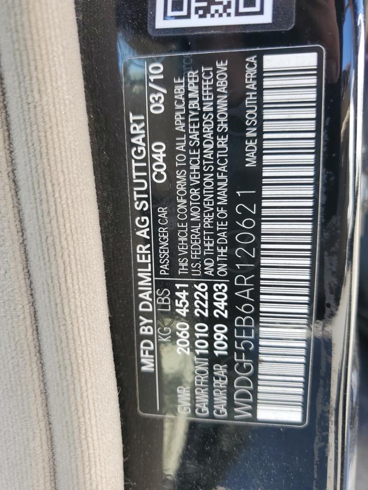 2010 Mercedes-Benz C 300 VIN: WDDGF5EB6AR120621 Lot: 67693094