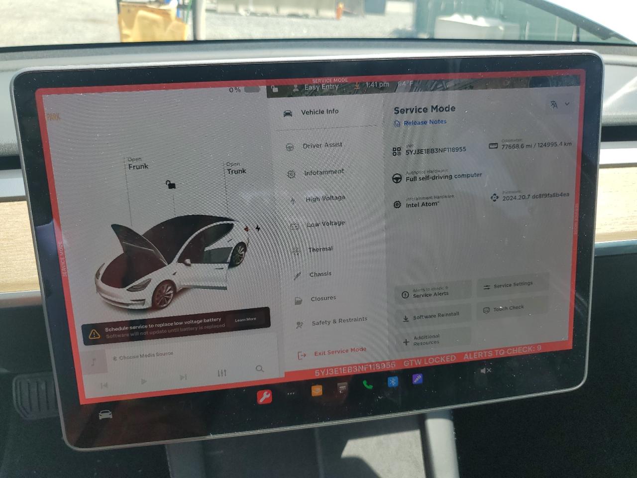 5YJ3E1EB3NF118955 2022 Tesla Model 3