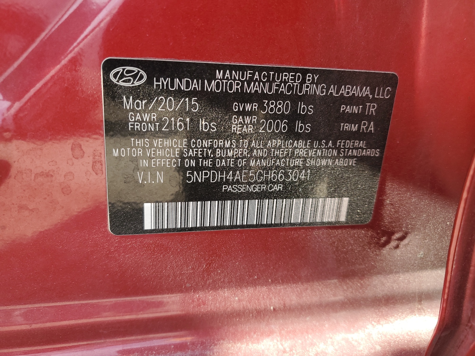 5NPDH4AE5GH663041 2016 Hyundai Elantra Se