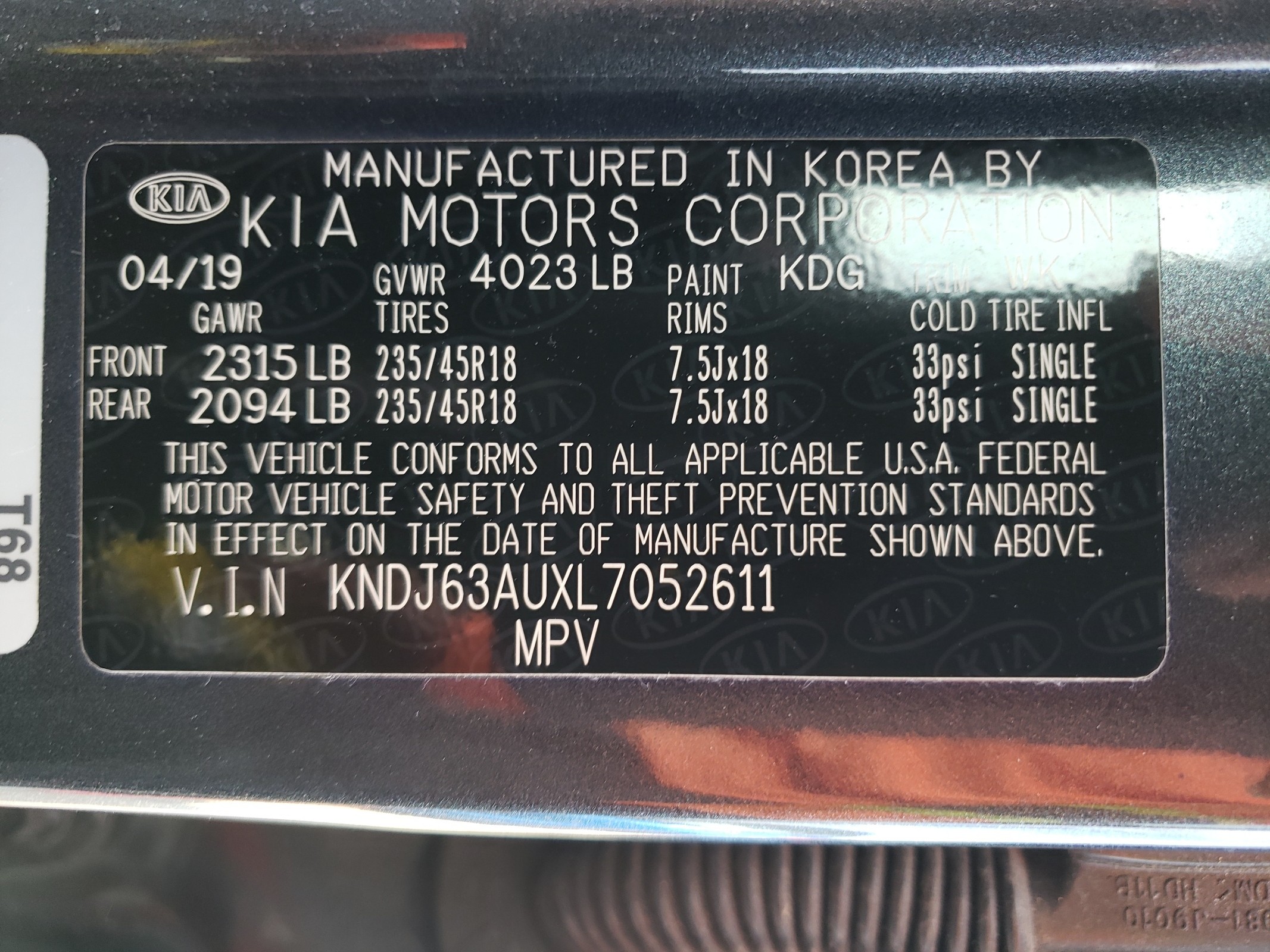 KNDJ63AUXL7052611 2020 Kia Soul Gt Line
