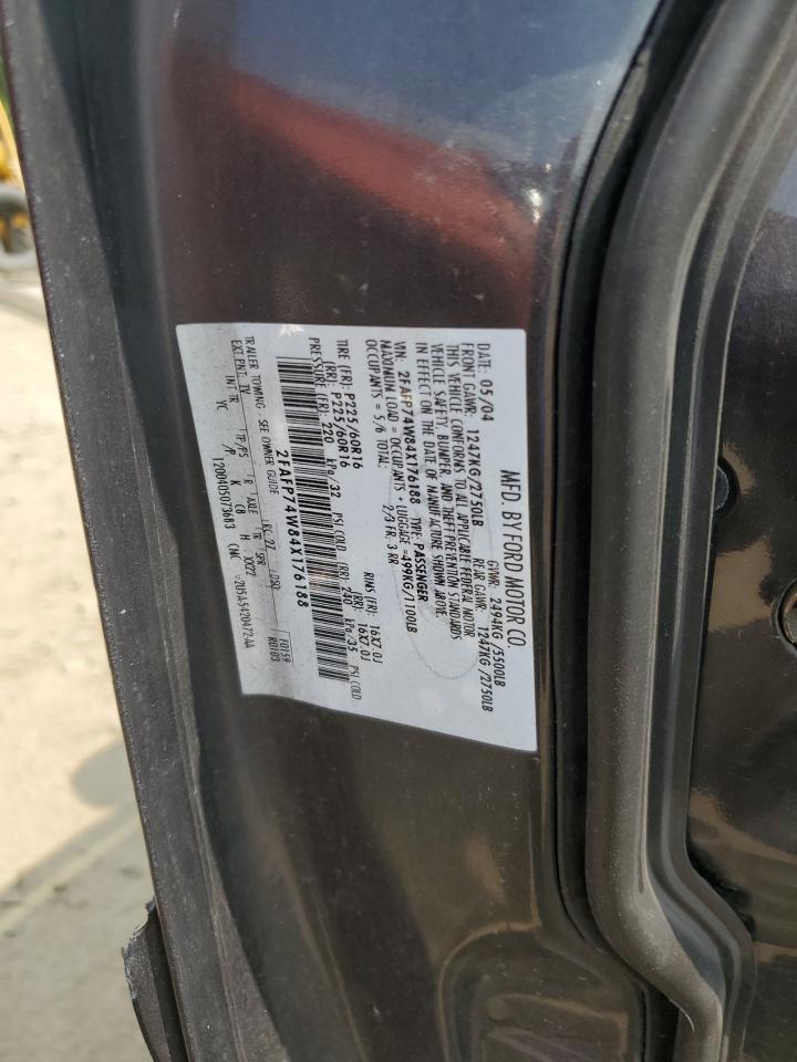 2004 Ford Crown Victoria Lx VIN: 2FAFP74W84X176188 Lot: 66883714