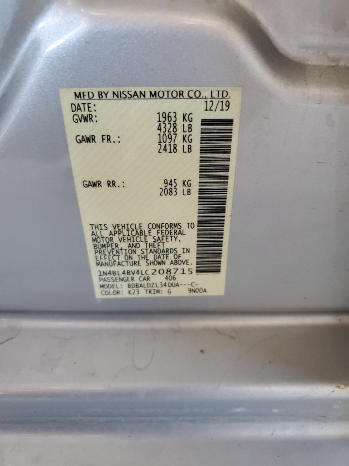 1N4BL4BV4LC208715 2020 Nissan Altima S