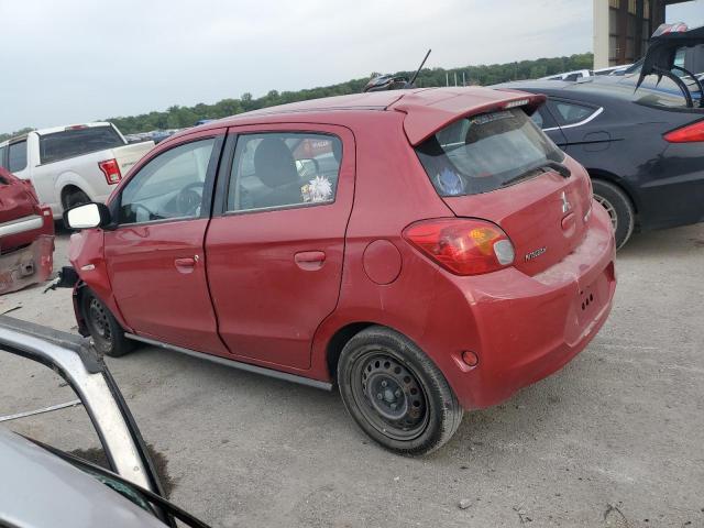 Hatchbacks MITSUBISHI MIRAGE 2015 Czerwony