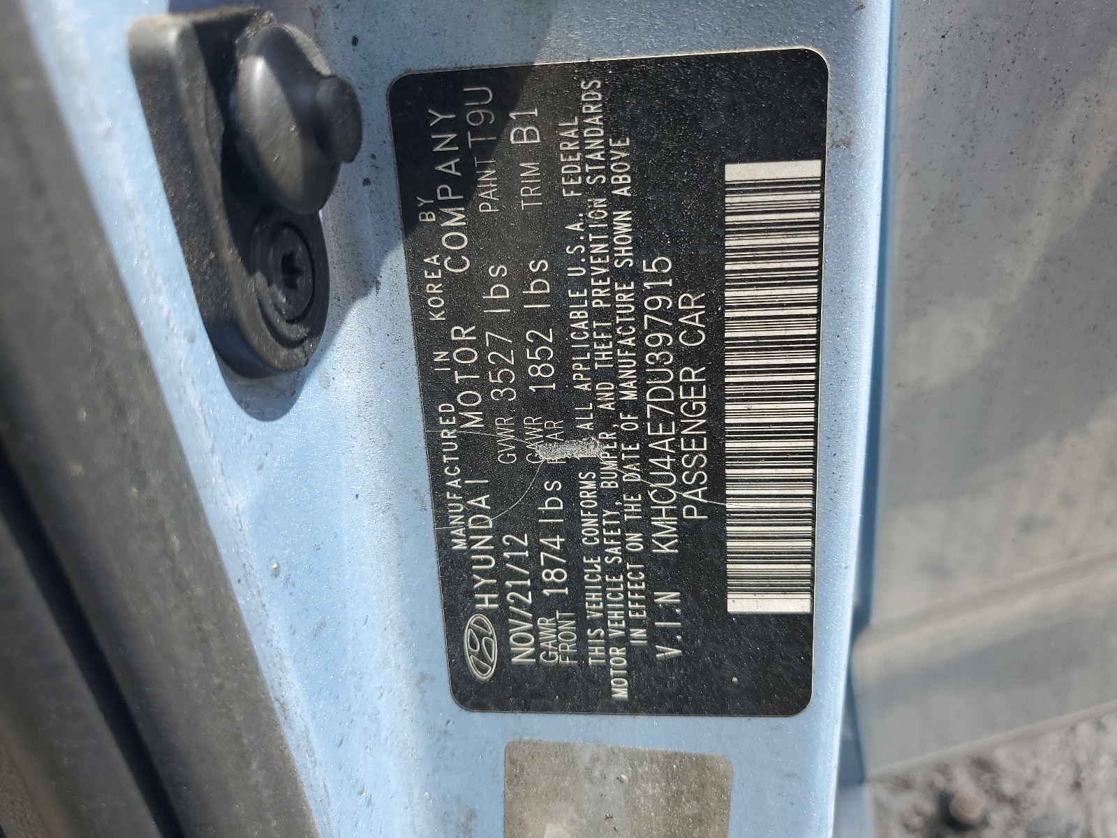 KMHCU4AE7DU397915 2013 Hyundai Accent Gls